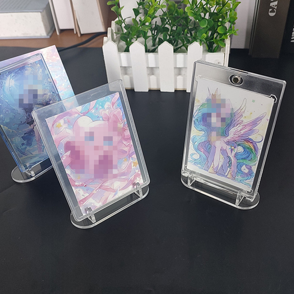 展示架卡框底座大号卡砖收纳支架 大号3.5*5.3*9.8cm【材料厚度2.7mm】圆底 2pcs-12