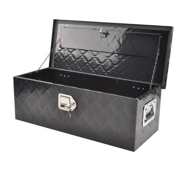 工具箱 Black Aluminum Tool Storage Box for Pickup Truck Bed + Lock MT018003（禁售TEMU&亚马逊）(不支持无理由退货)-2
