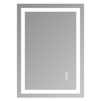 20x28“无框钢化镜双LED灯条前后照明[周末无法发货，美国联邦快递/联邦快递]