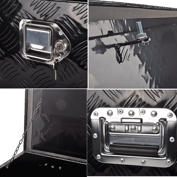 工具箱 48"Black Aluminum Tool Storage Box for Pickup Truck Bed + Lock MT018005（禁售TEMU&亚马逊）(不支持无理由退货)-5