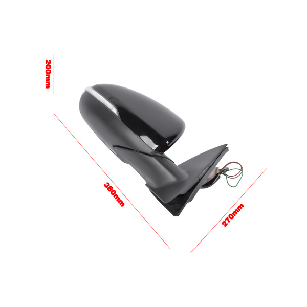 后视镜 Front Right Passenger Side View Mirror with In-housing Signal Light for Kia Optima Sedan 4-Door 2019-2020 Black 87620-D5110-6