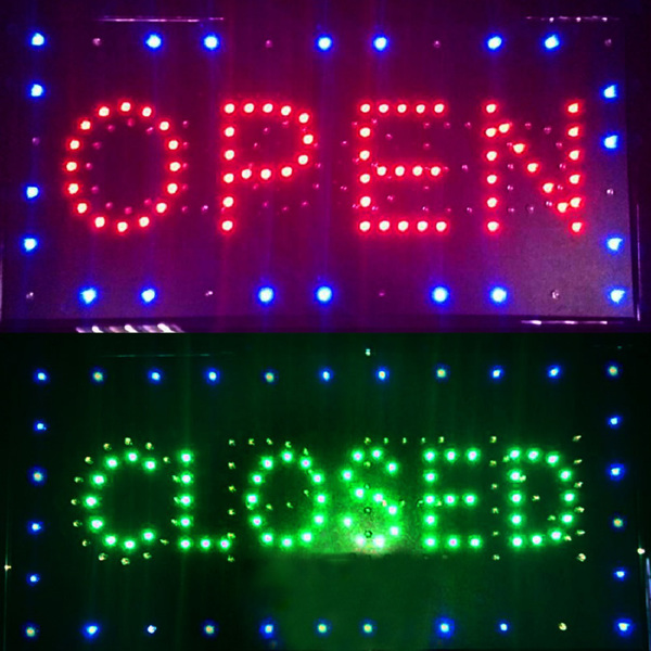 二合一OPEN 广告灯光牌 110V-4