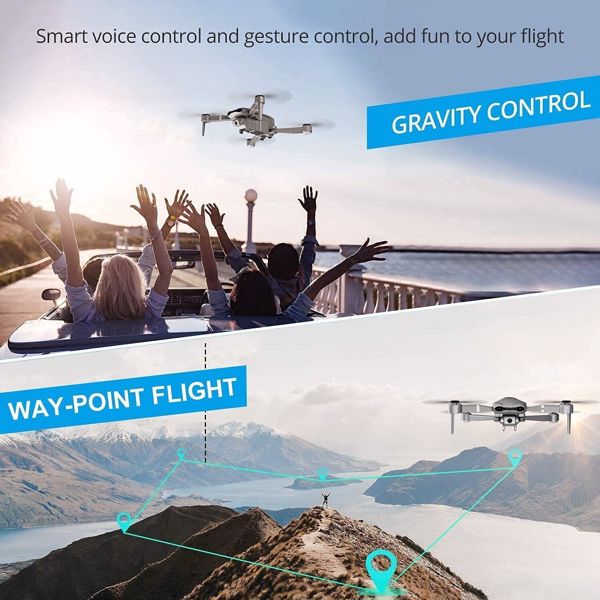 2025 Rc四轴飞行器Rc无人机5G WIFI 4K摄像头GPS FPV 2电池带袋，无人机适合初学者，物流由UPS/USPS/联邦快递/亚马逊物流随机发送。-9