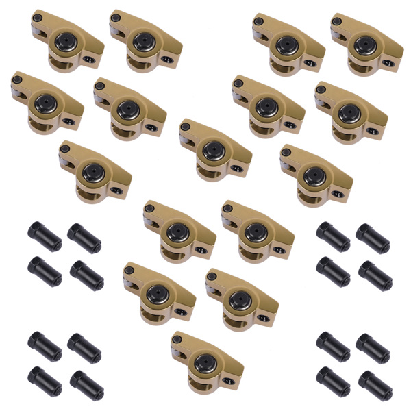 摇臂 16 PCS Rocker Arms  7/16'' 1.6 Ratio for Ford 221 289 302 351W 5.0 Small Block SBF-10