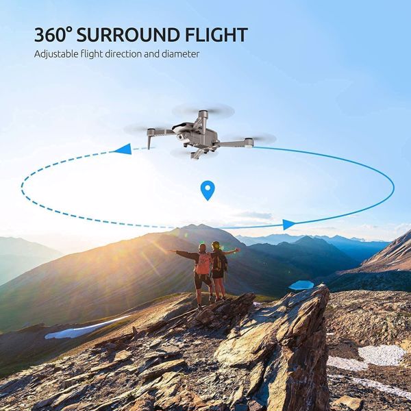 2025 Rc四轴飞行器Rc无人机5G WIFI 4K摄像头GPS FPV 2电池带袋，无人机适合初学者，物流由UPS/USPS/联邦快递/亚马逊物流随机发送。-7