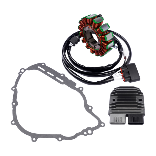 定子线圈套装 Stator & Regulator & Gasket for Yamaha Grizzly 700 YFM700 2007-2015 550 YFM550 2009-2014 28P-81410-01-00 28P-81410-00-00-3