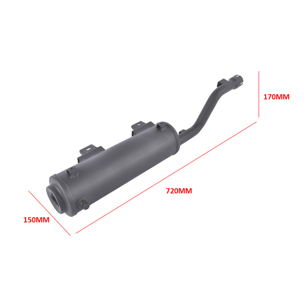 消声器 Exhaust Muffler for Honda Foreman 400 450 TRX400 TRX450 1995-2004 18310-HM7-A00 18310-HN0-670-12