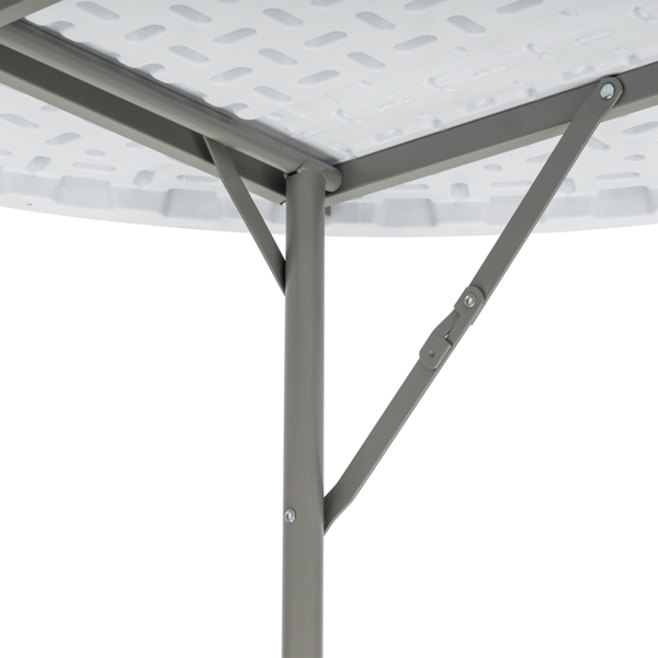 48inch Round Folding Table Outdoor Folding Utility Table White-85