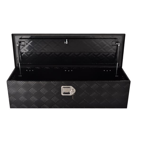 工具箱 Black Aluminum Tool Storage Box for Pickup Truck Bed + Lock MT018002（禁售TEMU&亚马逊）(不支持无理由退货)-2