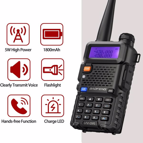 宝峰 UV-5R 5W对讲机 两个装-2