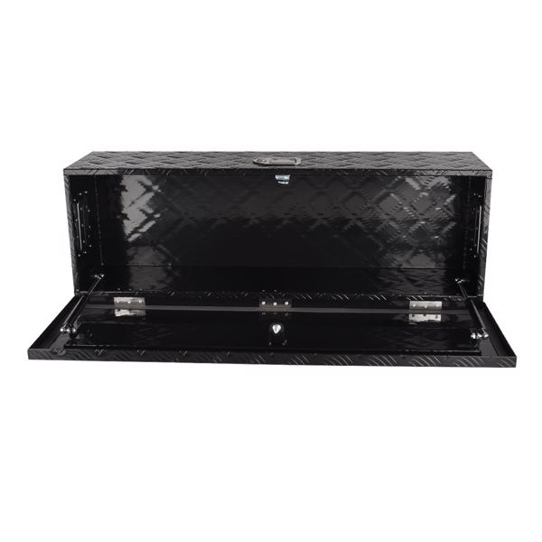 工具箱 Black Aluminum Tool Storage Box for Pickup Truck Bed + Lock MT018002（禁售TEMU&亚马逊）(不支持无理由退货)-4