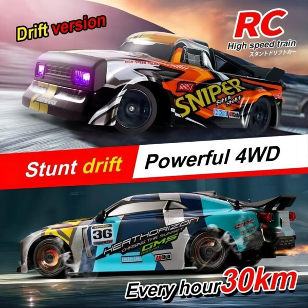 4DRC 1:16四轮驱动赛车30KM/H高速车2.4G遥控漂移车卡车美国，物流由UPS/USPS随机发送-3