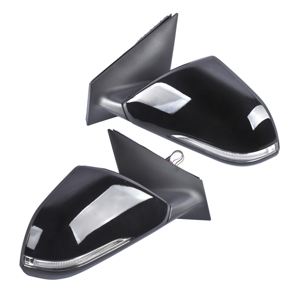 后视镜 2Pcs Front Mirrors Left & Right w/ Signal Light Blind Spot Non-Heated for Hyundai Sonata 2018-2019-7