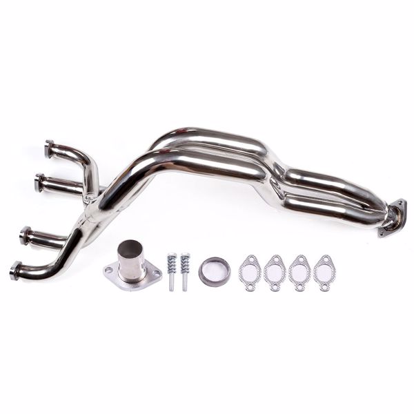 排气管 1976-1984 VW Jetta Rabbit 1.5L 1.6L 1.7L Engines Stainless Steel Exhaust Manifold Racing Header（禁售TEMU&亚马逊）(不支持无理由退货)-1