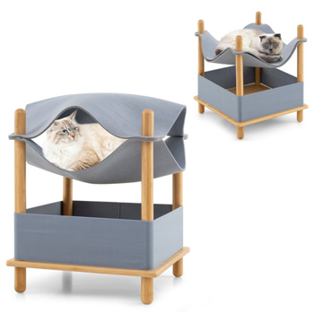 2层猫公寓带吊床（amazon shipping-发货，WALMART禁止销售）