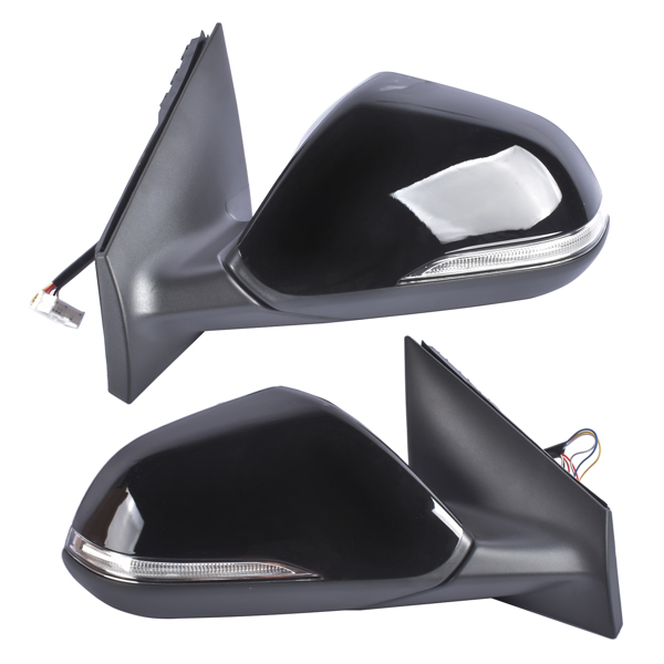 后视镜 2Pcs Front Mirrors Left & Right w/ Signal Light Blind Spot Non-Heated for Hyundai Sonata 2018-2019-6