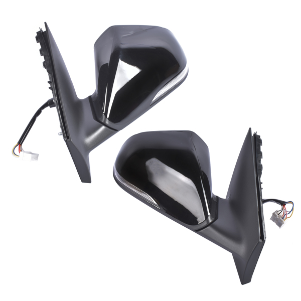 后视镜 2Pcs Front Mirrors Left & Right w/ Signal Light Blind Spot Non-Heated for Hyundai Sonata 2018-2019-4