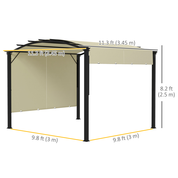 露台凉亭 （周末不发货）（ Amazon Shipping）（WalMart禁售）-3