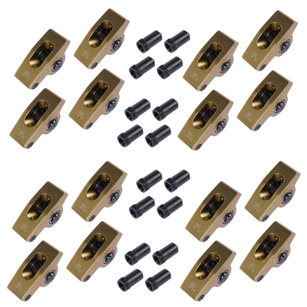 摇臂 16 PCS Rocker Arms  7/16'' 1.6 Ratio for Ford 221 289 302 351W 5.0 Small Block SBF-6