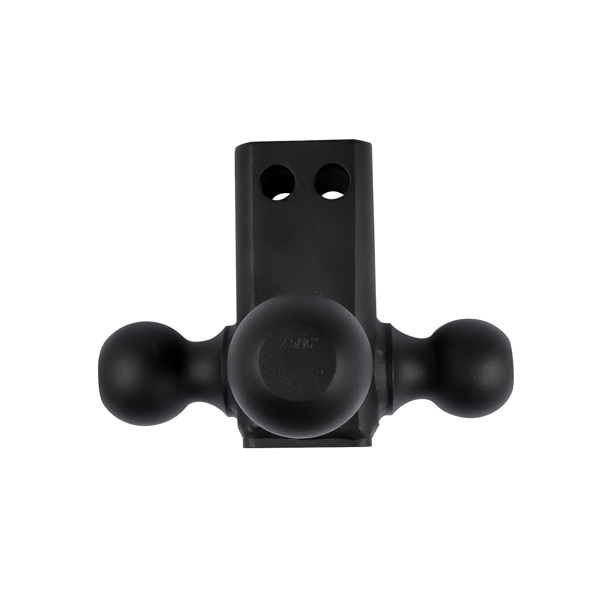 拖车挂接装置 Adjustable Trailer Hitch 18,500 lbs 2" Receiver 6" Drop/Rise Tow Hitch Tri-Ball Trailer Kit Black-9