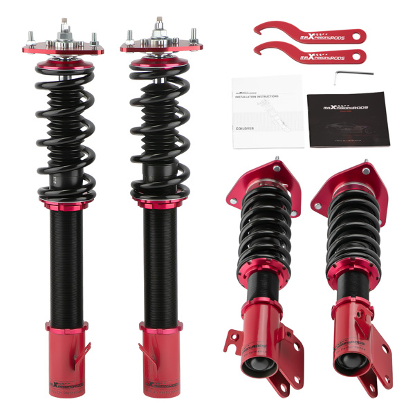 24路螺旋阻尼器套件 For Subaru Impreza WRX STI GDB 2000-2004 Struts-1