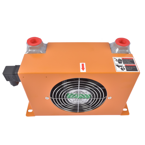 风冷式油冷却器 Hydraulic Oil Cooler AH0608T-CA Air-cooled Radiator for AGT Q12 H12 QH12 DC 12V-3
