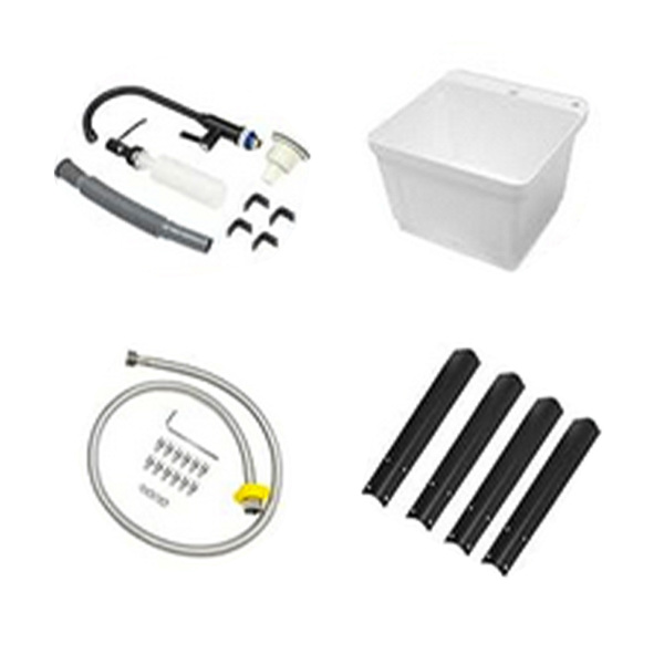 A3- 白色塑料洗衣槽 Freestanding Plastic Utility Sink Laundry Tub Laundry Sink with Faucet White-7