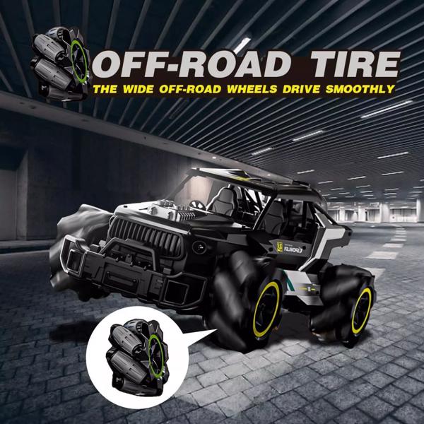 4DRC Y3 遥控卡车带喷雾和灯光，双电机越野遥控车，2.4Ghz 4WD 360° 攀岩车，手势控制，35+ 分钟游戏，适合男孩女孩和成人的玩具车.物流由UPS/USPS/FEDEX随机发出.-8