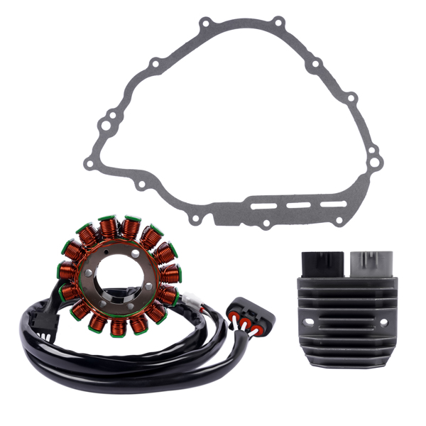 定子线圈套装 Stator & Regulator & Gasket for Yamaha Grizzly 700 YFM700 2007-2015 550 YFM550 2009-2014 28P-81410-01-00 28P-81410-00-00-1
