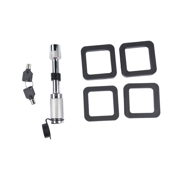 拖车挂接装置 Adjustable Trailer Hitch 18,500 lbs 2" Receiver 6" Drop/Rise Tow Hitch Tri-Ball Trailer Kit Black-13