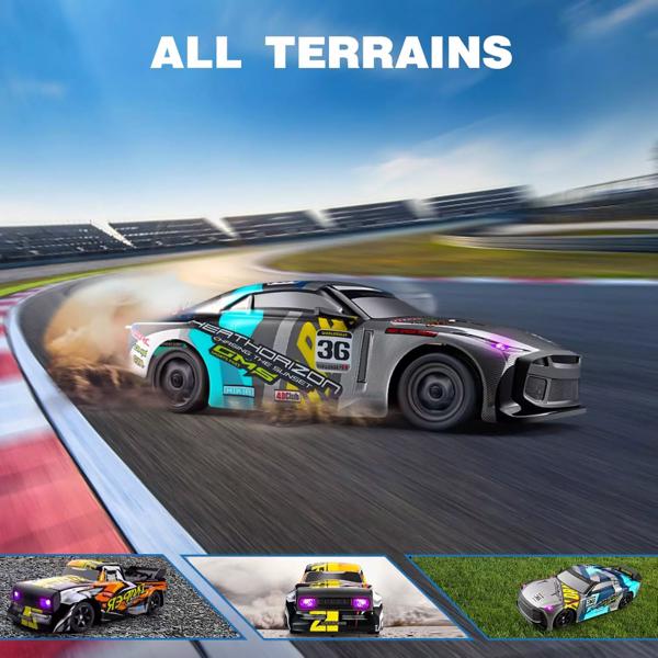4DRC 1:16四轮驱动赛车30KM/H高速车2.4G遥控漂移车卡车美国，物流由UPS/USPS随机发送-7