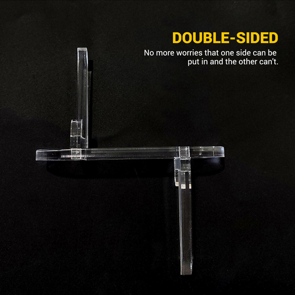 展示架卡框底座大号卡砖收纳支架 大号3.5*5.3*9.8cm【材料厚度2.7mm】圆底 2pcs-4