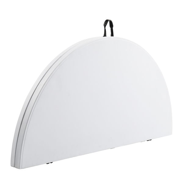 48inch Round Folding Table Outdoor Folding Utility Table White-75