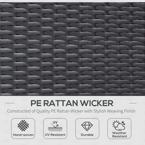 Rattan Three-Seat Sofa-6