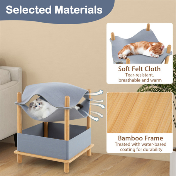 2层猫公寓带吊床（amazon shipping-发货，WALMART禁止销售）-8
