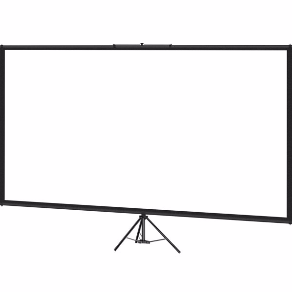 80 Inch Tripod Projector Screen, 16:9 HD 4K Portable Projection Screen with Adjustable Stand, Wrinkle-Free for Indoor & Outdoor Movies, Home Cinema, Gaming, Office Use-10