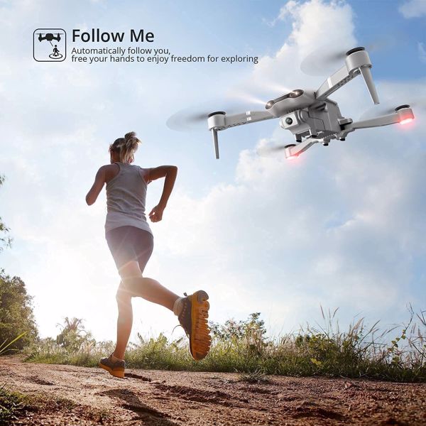 2025 Rc四轴飞行器Rc无人机5G WIFI 4K摄像头GPS FPV 2电池带袋，无人机适合初学者，物流由UPS/USPS/联邦快递/亚马逊物流随机发送。-3