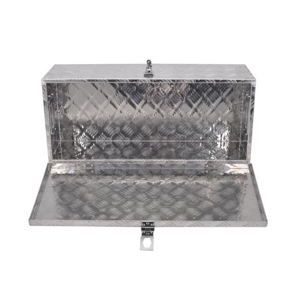 30”Silver Aluminum Tool Storage Box for Pickup Truck Bed + Lock MT018012（禁售TEMU&亚马逊）(不支持无理由退货)-4