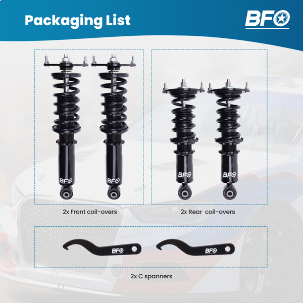 BFO避震器弹簧套件适用于Mazda Miata MX5 NA NB 1990-2005-4