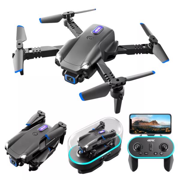 4DRC V20 RC无人机WIFI FPV 6K高清双摄像头手势照片四轴飞行器2电池，适合初学者。，物流由UPS/USPS/FEDEX/Amazon物流随机发送-1