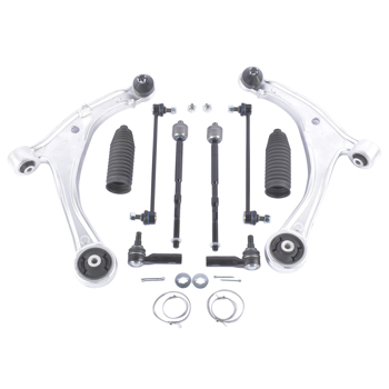 控制臂套装 10PCS Suspension Front Lower Control Arms w/Ball Joint Sway Bar Link for 2011-2017 Honda Odyssey 51350-TK8-A10