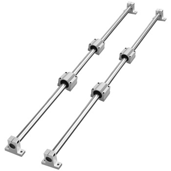 线性导轨套件，1000mm SFC20，包括2个导轨、4个滑块和4个导轨支架，适用于数控机床和DIY项目（周末不发货，禁售亚马逊）