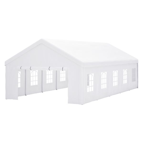16x32 FT Party Tent with 3 Storage Bags & Removable Sidewalls, Outdoor Canopy Gazebo for Carport Camping Garden Wedding BBQ Commercial-2