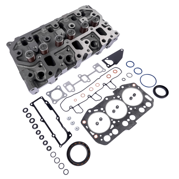缸盖总成 For Yanmar 3TNV80F Engine Complete Cylinder Head Assy + Full Gasket Kit 3TNV80-2