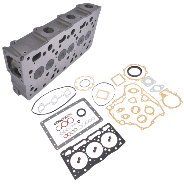 缸盖套装 D1105 Complete Cylinder Head with Full Gasket Set for Kubota RTV1100 RTV1100CW9 RTV1140CPX-4
