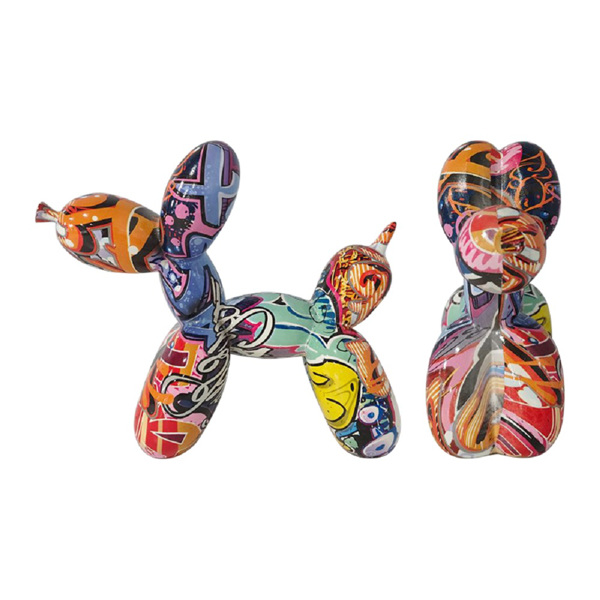 Resin Balloon Dog Sculpture, Cute Animal Resin Art Sculpture Crafts, Home Dining Table Decoration Sculpture-5