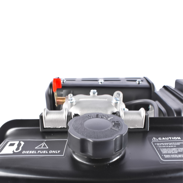 A1-黑色10HP四冲程单缸柴油发动机 10HP 4Stroke Single-Cylinder Diesel Engine 418CC 6300W Recoil 3600RPM Air Cooled (Black)-6