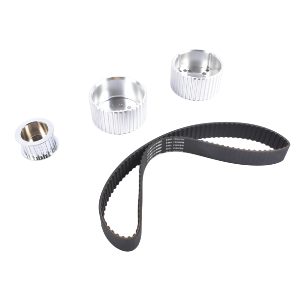 皮带轮套装 Billet Aluminum Belt Drive Pulley Kit SWP for Small Block Chevy SBC 283 305 327 350 383 400 Engine-3