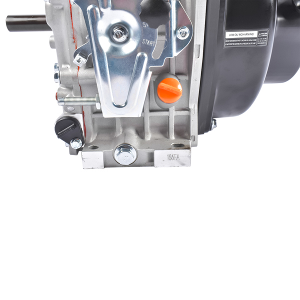 A1-黑色10HP四冲程单缸柴油发动机 10HP 4Stroke Single-Cylinder Diesel Engine 418CC 6300W Recoil 3600RPM Air Cooled (Black)-7