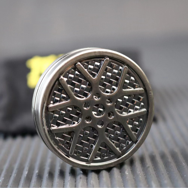 磁性金属指尖滑块，硬币减压玩具 ADHD 指尖玩具成人 EDC 休闲指尖玩具磁性积木，感官玩具缓解焦虑压力（轮毂款-银色）-9